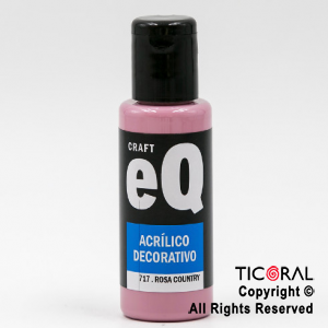 ACRIL.DECOR.EQ 717 ROSA COUNTRY 50ML X 6 UNIDADES